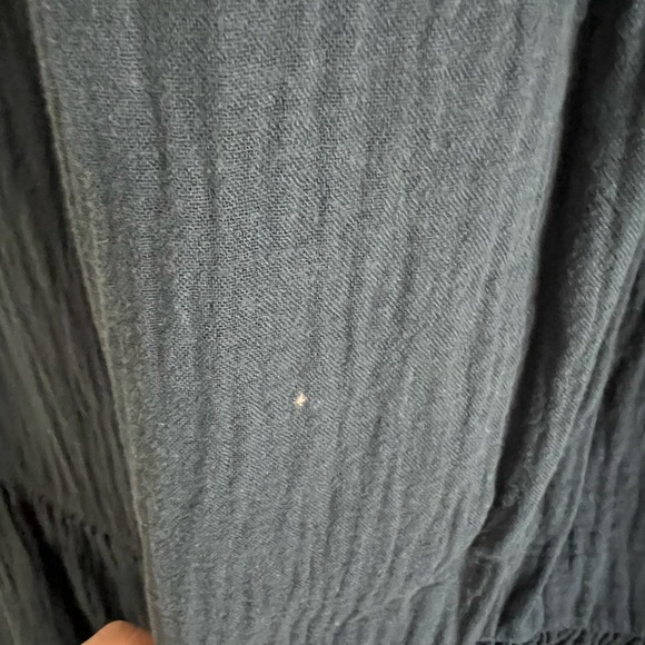 Pact Coastal Double Gauze Tiered Maxi Skirt in French Navy - Picture 6 of 10